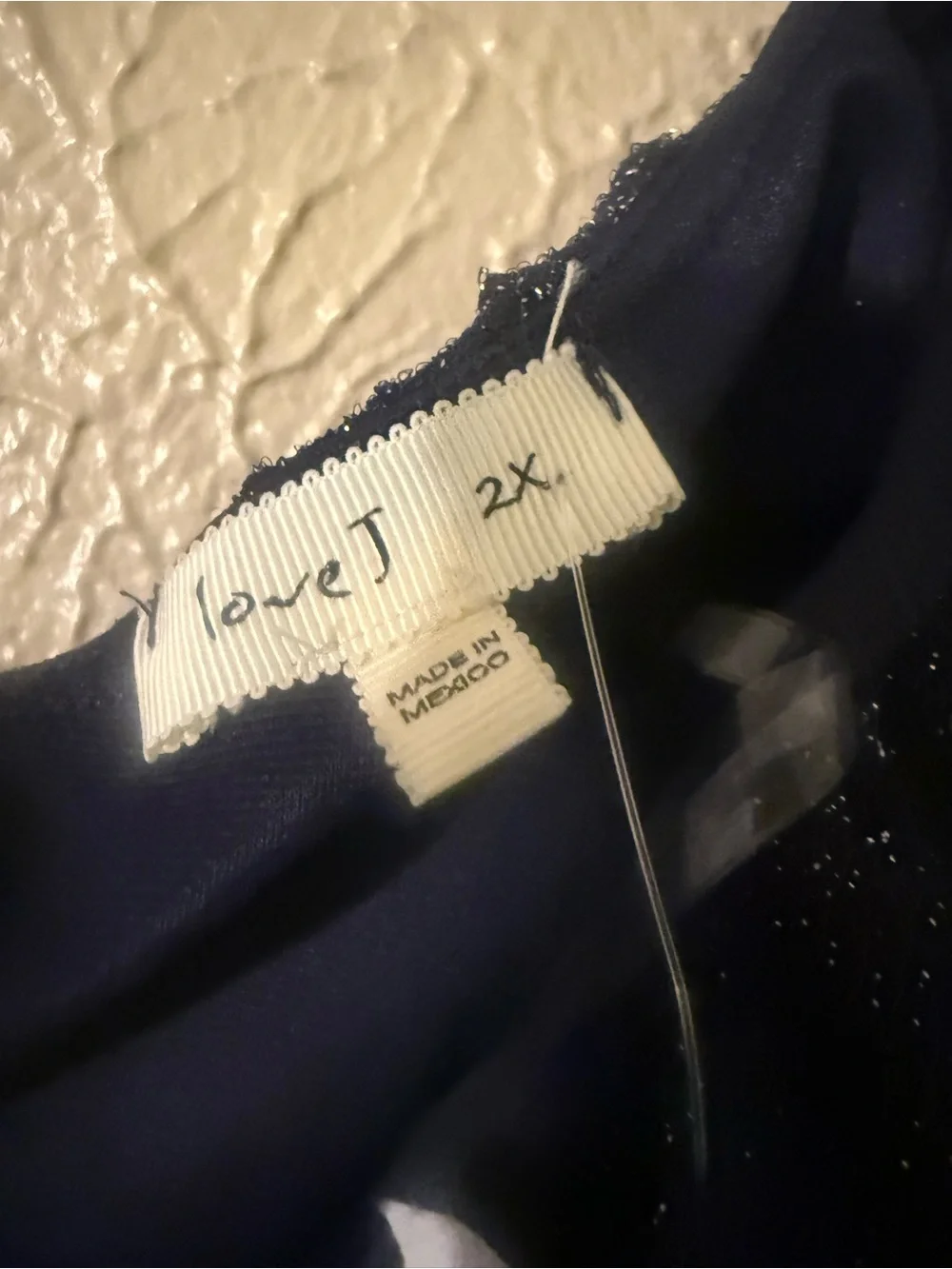 Navy Blue Shimmer Off-the-Shoulder Cocktail Dress 2x